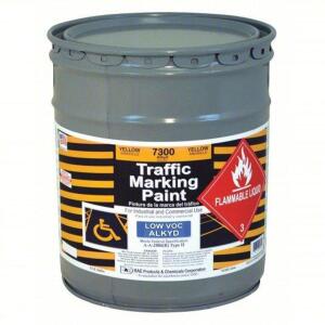 DESCRIPTION: (1) TRAFFIC ZONE MARKING PAINT BRAND/MODEL: RAE #4YNX8 INFORMATION: YELLOW SIZE: 5 GALLON RETAIL$: $330.72 EA QTY: 1