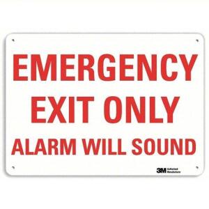 DESCRIPTION: (1) EMERGENCY SIGN BRAND/MODEL: 44VA14 SIZE: 10X14 PLASTIC RETAIL$: $18.87 EA QTY: 1