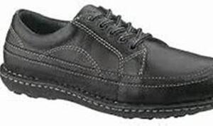 DESCRIPTION: (1) PAIR OF BLACK STEEL TOE TENNIS SHOES BRAND/MODEL: HUSH PUPPIES #HPP OPANKA INFORMATION: BLACK, LOCATED AT SHAPIRO METAL SUPPLY SIZE: