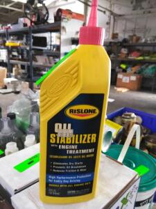 DESCRIPTION: (3) OIL STABILIZER WITH ENGINE TREATMENT BRAND/MODEL: RISLONE INFORMATION: YELLOW BOTTLE, LOCATED AT SHAPIRO METAL SUPPLY SIZE: 32 OZ RET