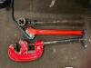 RIDGID THREADER W/ STAND AND ASSORTED TOOLING - 4