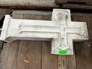 30" X 18" ANTIQUE CARVED SANDSTONE GRAVE MAKER