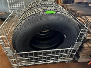 (3) MASTERRACK ST225/R15 TRAILER TIRES ( NEW )