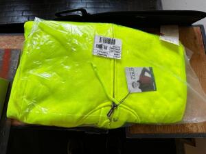 SIZE XL YELLOW HI-VIZ HOODIE