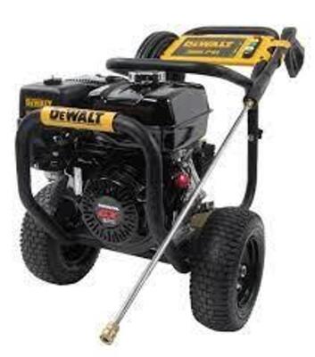 DESCRIPTION: (1) GAS PRESSURE WASHER BRAND/MODEL: DEWALT #DXPW3835 INFORMATION: BLACK AND YELLOW SIZE: 3800 PSI RETAIL$: $1471.41 EA QTY: 1