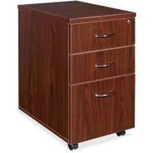 DESCRIPTION: (1) MOBILE FILING CABINET BRAND/MODEL: LORELL #69395 INFORMATION: MAHOGANY RETAIL$: $519.79 EA QTY: 1