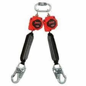 DESCRIPTION: (2) RETRACTING LIFELINE BRAND/MODEL: 3M #3100412 INFORMATION: RED, CAST IRON SIZE: 6' RETAIL$: $389.00 EA QTY: 2