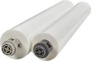 DESCRIPTION: (2) BOXES OF (2) ROLLS OF LAMINATING ROLL FILM BRAND/MODEL: ACCO BRANDS #3000004EZ INFORMATION: CLEAR SIZE: 25" X 500' RETAIL$: $45.10 EA