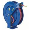 DESCRIPTION: (1) SPRING RETURN HOSE REEL BRAND/MODEL: COXREELS #260N32 INFORMATION: BLUE SIZE: 50 FT (3/8 IN I.D.), 3/8 IN NPT, 300 PSI MAX OP PRESSUR