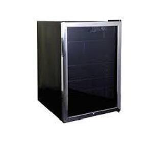 DESCRIPTION: (1) BEVERAGE COOLER BRAND/MODEL: HAIER #HBCN05FVS INFORMATION: CLEAR GLASS FRONT, BLACK BODY SIZE: 4.6 CU FT RETAIL$: $460.26 EA QTY: 1