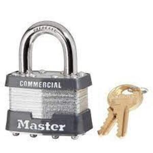 DESCRIPTION: (4) LAMINATED TUMBLER PADLOCK BRAND/MODEL: MASTER LOCK #1A375 INFORMATION: STEEL RETAIL$: $10.07 EA QTY: 4