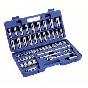 DESCRIPTION: (1) SOCKET WRENCH SET BRAND/MODEL: WESTWARD #6XZ83 INFORMATION: BLUE CARRY CASE SIZE: 3/8 IN DRIVE SIZE, 53 PIECES, (27) 12-POINT, (20) 1