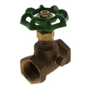 DESCRIPTION: (2) STOP AND WASTE VALVE BRAND/MODEL: UNITED INFORMATION: GREEN SIZE: 3/4 RETAIL$: $13.32 EA QTY: 2