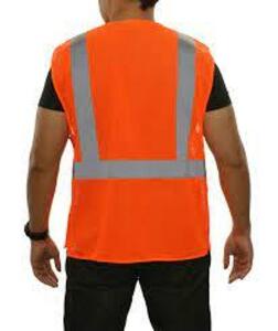 DESCRIPTION: (1) CASE OF (50) SAFETY VEST BRAND/MODEL: PIP SAFETY GEAR INFORMATION: ORANGE SIZE: M RETAIL$: $14.15 PER VEST QTY: 1