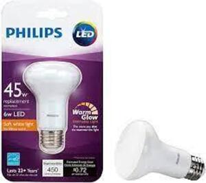 DESCRIPTION: (10) SOFT WHITE LIGHT BULBS BRAND/MODEL: PHILIPS INFORMATION: 45W REPLACEMENT RETAIL$: $14.99 EA QTY: 10