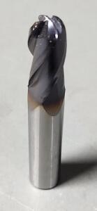 DESCRIPTION: (3) SOLID CARBIDE BALL NOSE END MILL BRAND/MODEL: NIAGARA N86369 SIZE: 0.4688" 1" LOC RETAIL$: $94.70 QTY: 3