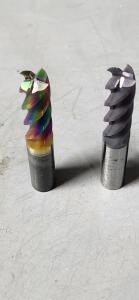 DESCRIPTION: (2) SOLID CARBIDE SQ END MILLS, 1 LASER COATER 1 ALTIN COATED BRAND/MODEL: PROMAX 44-443503;4 SIZE: 1/2" D 1"LOC RETAIL$: $183.94 QTY: 2