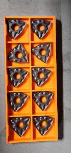 DESCRIPTION: (10) WNMG433EN CARBIDE TURNING INSERTS BRAND/MODEL: HERTEL WNMG433EN-HM HC125T RETAIL$: 16.20 PER INSERT QTY: 10