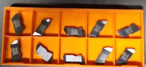 DESCRIPTION: (10) IG3062 CARBIDE GROOVING INSERTS BRAND/MODEL: HERTEL 53860748 RETAIL$: 26.88 ER INSERT QTY: 10