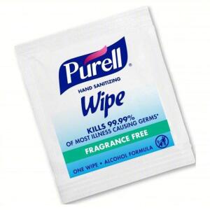 DESCRIPTION: (1) BOX OF (100) HAND SANITIZING WIPES BRAND/MODEL: PURELL #1PKR5 RETAIL$: $12.32 EA QTY: 1