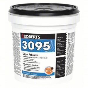 DESCRIPTION: (2) CARPET ADHESIVE BRAND/MODEL: ROBERTS 3095 #43Z107 SIZE: 1 GALLON RETAIL$: $27.28 EA QTY: 2