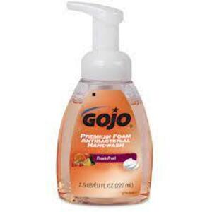 DESCRIPTION: (6) PREMIUM FOAM ANTIBACTERIAL HANDWASH BRAND/MODEL: GOJO INFORMATION: FRUESH FRUIT SIZE: 7.5 FL OZ RETAIL$: $3.79 EA QTY: 6