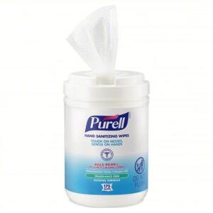 DESCRIPTION: (6) HAND SANITIZING WIPES BRAND/MODEL: PURELL #3EUG2 SIZE: 175 WIPES PER CONTAINER RETAIL$: $10.99 EA QTY: 6