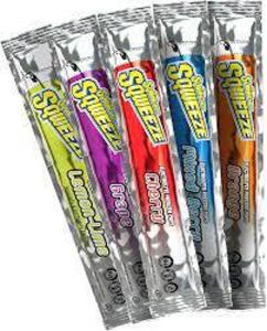 DESCRIPTION: (6) PACKS OF (10) FREEZER POPS BRAND/MODEL: SQWINCHER INFORMATION: 5 FLAVORS RETAIL$: $5.00 EA QTY: 6