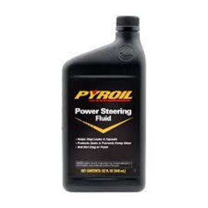 DESCRIPTION: (6) POWER STEERING FLUID BRAND/MODEL: PYROIL SIZE: 1 QT RETAIL$: $10.00 EA QTY: 6