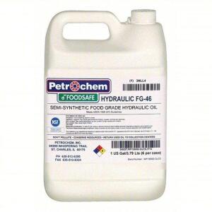 DESCRIPTION: (2) FOOD SAFE HYDRAULIC FG-46 BRAND/MODEL: PETROCHEM #3NLL4 SIZE: 1 GALLON RETAIL$: $90.96 EA QTY: 2