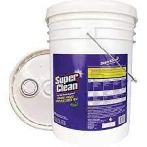 DESCRIPTION: (1) CLEANER AND DEGREASER BRAND/MODEL: SUPER CLEAN SIZE: 5 GALLON RETAIL$: $87.21 EA QTY: 1