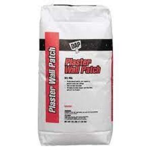 DESCRIPTION: (2) BAGS OF PLASTER WALL PATCH BRAND/MODEL: DAP SIZE: 25 LB RETAIL$: $22.99 EA QTY: 2