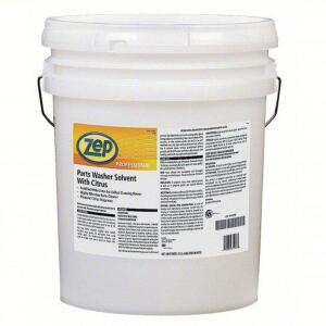 DESCRIPTION: (1) PARTS WASHER SOLVENT BRAND/MODEL: ZEP PROFESSIONAL #4UZE8 INFORMATION: CITRUS SIZE: 5 GALLON RETAIL$: $164.59 QTY: 1