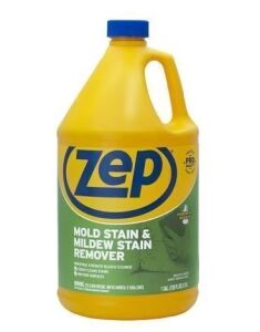 DESCRIPTION: (1) MOLD STAIN AND MILDEW STAIN REMOVER BRAND/MODEL: ZEP SIZE: 1 GALLON RETAIL$: $4.00 EA QTY: 1