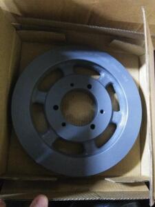 DESCRIPTION: (3) SINGLE GROOVE SHEAVE/PULLEY BRAND/MODEL: POWER DRIVE #1B68SDS INFORMATION: GRAY RETAIL$: $75.00 EA QTY: 3