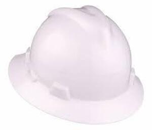 DESCRIPTION: (1) CASE OF (20) FRONT V-GARD FULL BRIM HARD HAT BRAND/MODEL: MSA #4LN96 INFORMATION: WHITE SIZE: ONE SIZE FITS MOST RETAIL$: $33.73 EA H