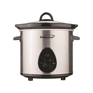 BRENTWOOD SC-130S 3 QT. SLOW COOKER IN STAINLESS STEEL RETAILS FOR $47.41