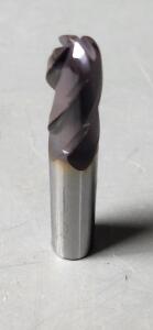 DESCRIPTION: (4) SOLID CARBIDE BALL NOSE END MILL BRAND/MODEL: NIAGARA N86367 SIZE: 0.4375" DIA 1" LOC RETAIL$: $48.48 QTY: 4