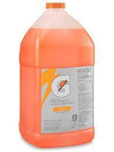 DESCRIPTION: (2) SPORTS DRINK MIX LIQUID CONCENTRATE BRAND/MODEL: GATORADE INFORMATION: ORANGE SIZE: 1 GALLON RETAIL$: $17.17 EA QTY: 2