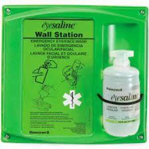 DESCRIPTION: (3) EYEWASH STATION BRAND/MODEL: EYESALINE WALL STATION RETAIL$: $20.00 EA QTY: 3