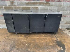 PERLICK THREE DOOR BACK BAR COOLER