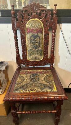 ANTIQUE ELIZABETHAN STYLE CHAIR