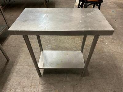 18" X 30" ALL STAINLESS TABLE