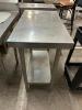 18" X 30" ALL STAINLESS TABLE - 2