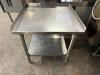 24" X 30" ALL STAINLESS LOW BOY STAINLESS EQUIPMENT STAND