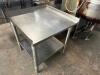 24" X 30" ALL STAINLESS LOW BOY STAINLESS EQUIPMENT STAND - 2