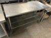 50" X 24" STAINLESS TABLE W/ WIRE UNDER SHELF - 3