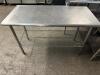 50" X 24" STAINLESS TABLE W/ WIRE UNDER SHELF - 4