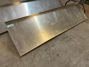 60" X 18" STAINLESS WALL SHELF.