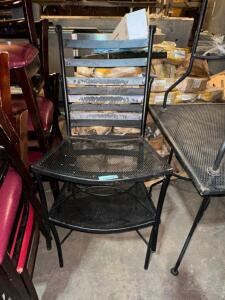 (2) METAL PATIO CHAIRS